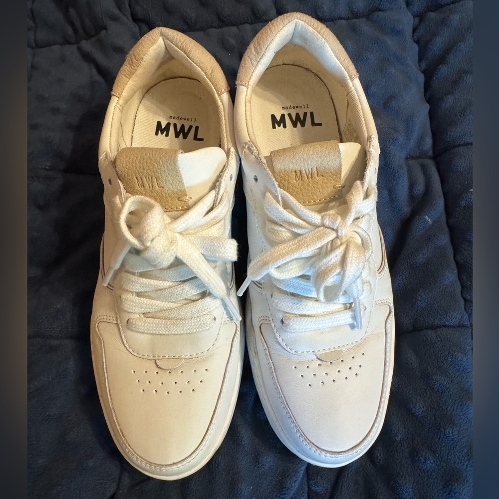 Madewell Court Sneakers in White Leather